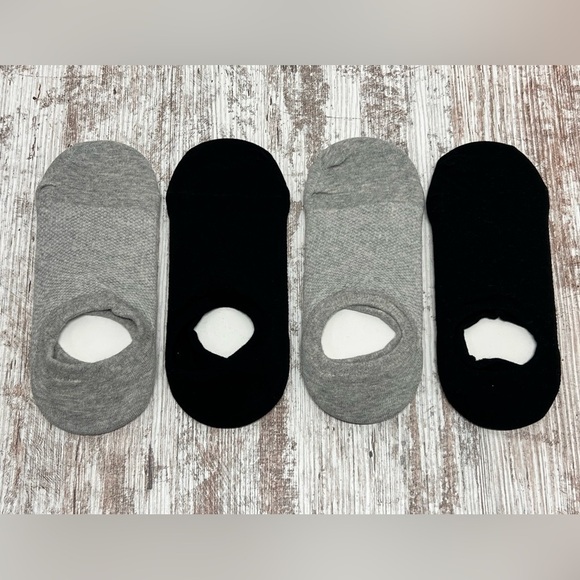 Other - 𝅺MENS No Sho Low Cut Thin Non Slip Boat Liner Socks 4 Pair